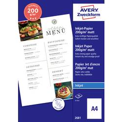 Avery-Zweckform 2681 2681 Tintenstrahl Druckerpapier DIN A4 200 g/m² 50 Blatt Beide Seiten bedruckbar