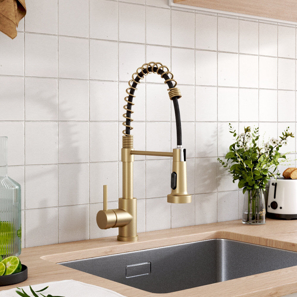 Fairmont Park Aajah Pull Down Kitchen Faucet Stainless Stee 43cm