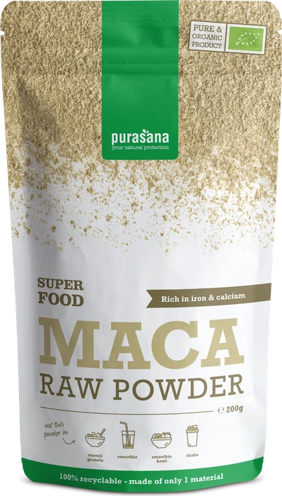 Purasana Macapoeder Bio 200 g Pulver