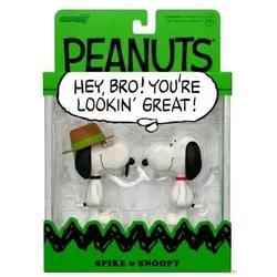 Super7 Peanuts ReAction pack 2 figurines Snoopy & Spike 10 cm
