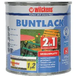 Buntlack 2in1 seidenmatt, tiefschwarz RAL9005, 750ml