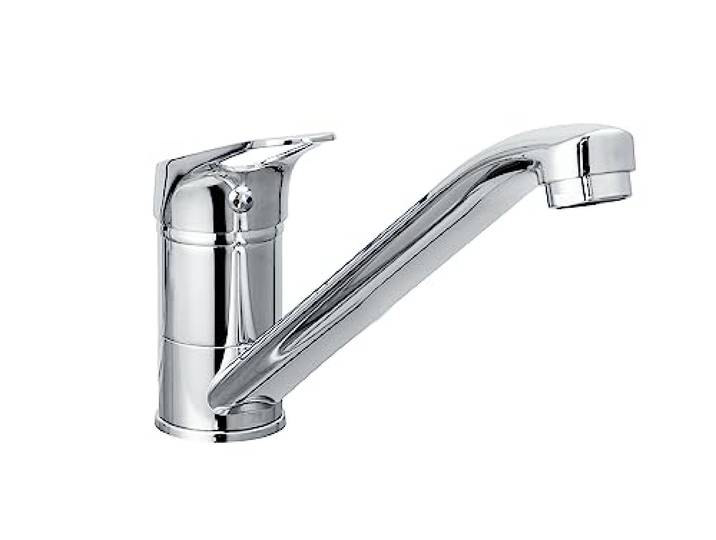 Bristan CE SNK C Cello Monoblock Spültischarmatur Mono Küche verchromt Klassisches Design, schwenkbarer Auslauf, Einhebelbedienung, Küchenmischbatterie, lebenslange Abdeckung