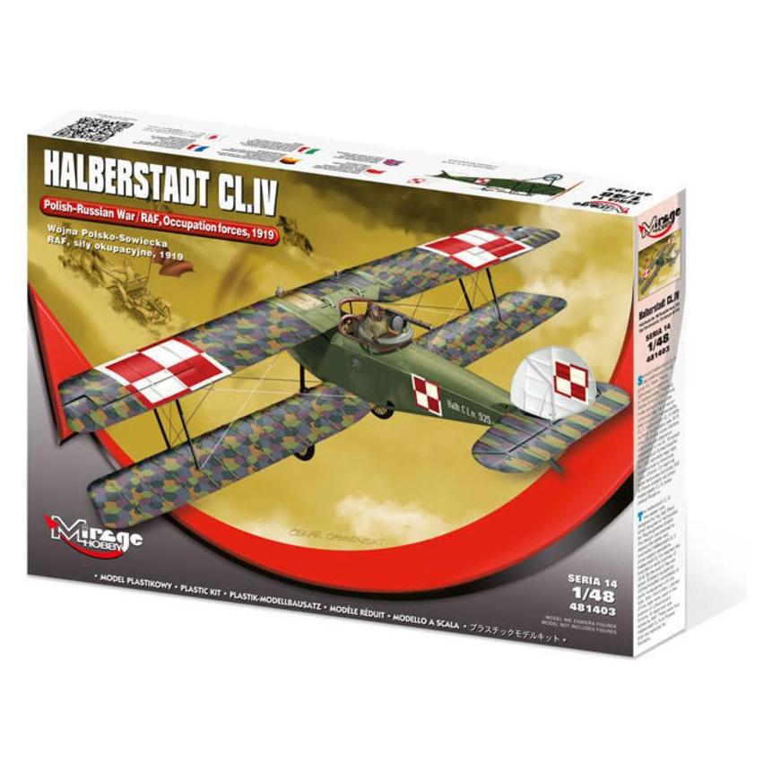 Mirage Hobby Halberstadt CL.IV (Polish-Russian War,RAF, Occupation Forces 1919 (481403)