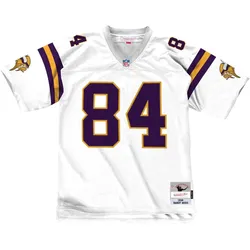 Mitchell & Ness, Herren, Sportshirt, NFL Legacy Jersey - Minnesota Vikings 1998 Randy Moss - XXL (XXL), Weiss, XXL