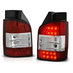 LED Upgrade Design Rückleuchten passend für VW T5 03-09 rot/klar (Heckklappe)