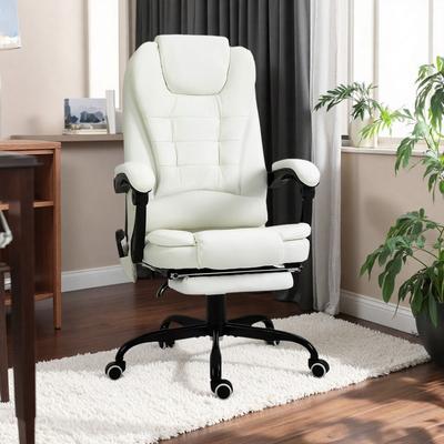 Massage Office Chair, Reclining Executive Computer Chair with Adjustable Height and Lumbar Support