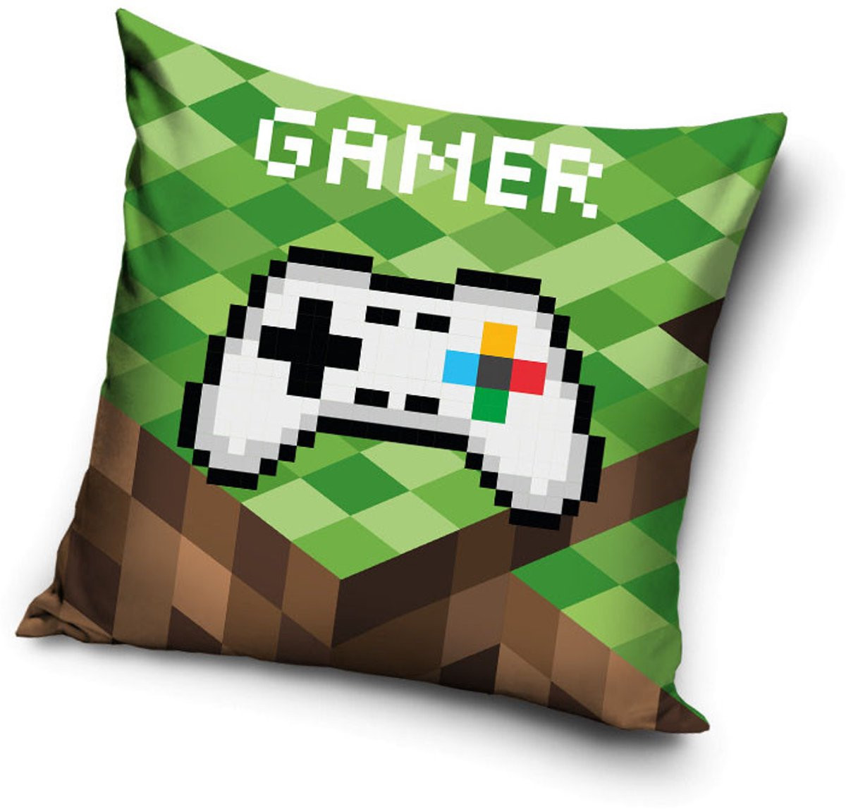 Gamer sierkussen inclusief vulling, 40 x 40 cm