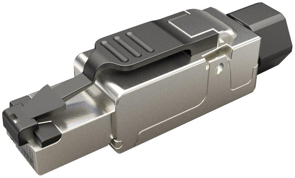 Solarix MPTL-connector RJ45 CAT6 STP zelfkrimpend zwart SXRJ45-6-STP-BK-SA