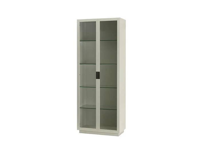 Asplund Vitrine Frame XL light grey, poignée en cuir noir