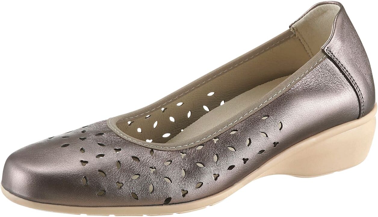 Ballerina CLASSIC, Damen, Gr. 40, braun (bronzefarben), Glattleder, Schuhe Ballerina bronzefarben 40
