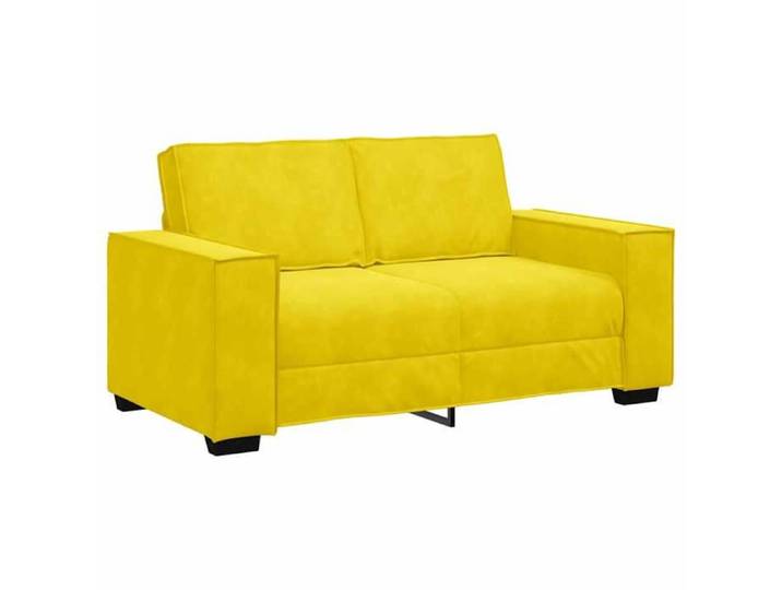 LMT - TOP@Canapé à 2 places - Design accoudoirs - Sofa 2 personnes Classique - Jaune 120 cm Velours CC18678