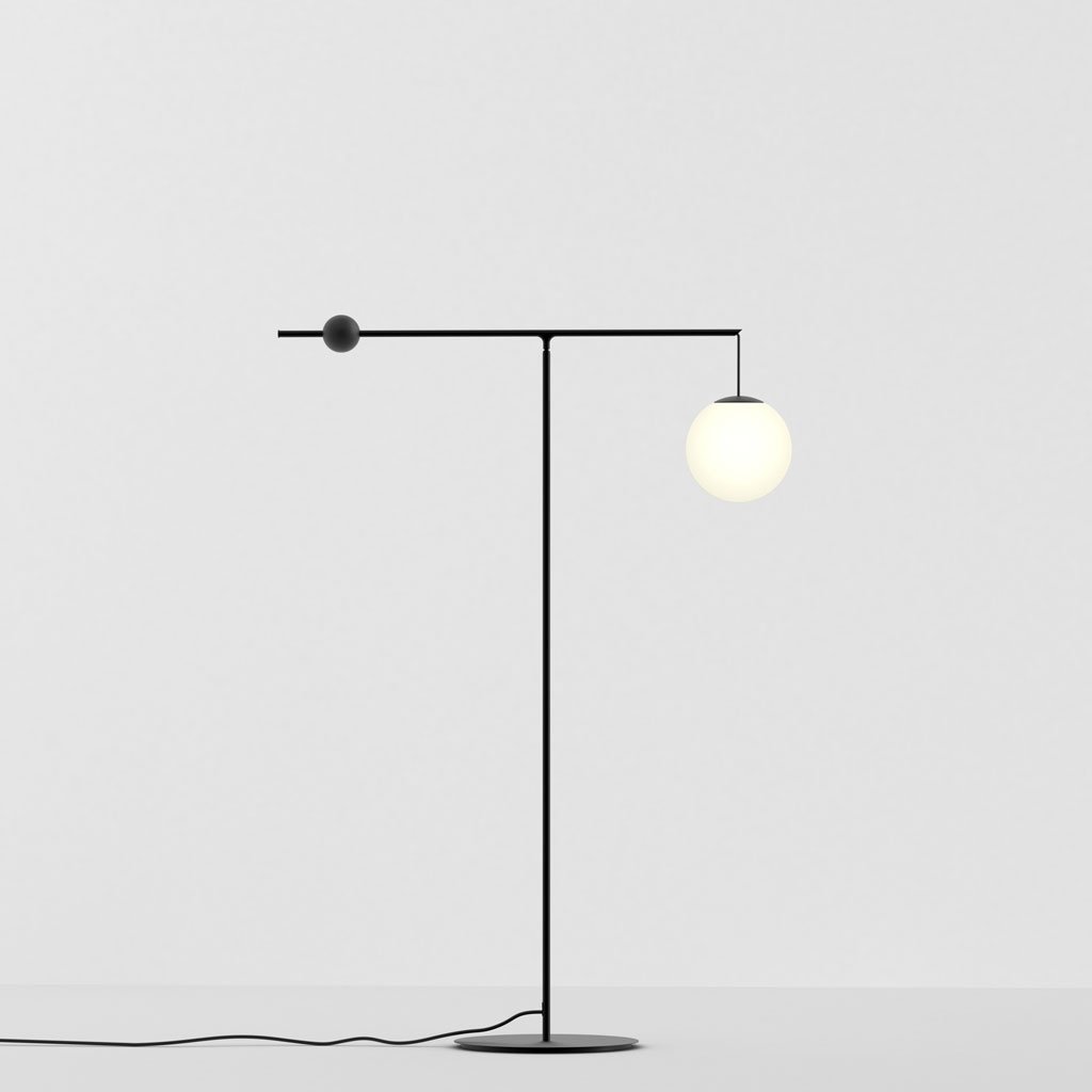Luceplan Malamata Stehleuchte (matt black) matt black 1B010T220001+1B010/300001+1B010/100002