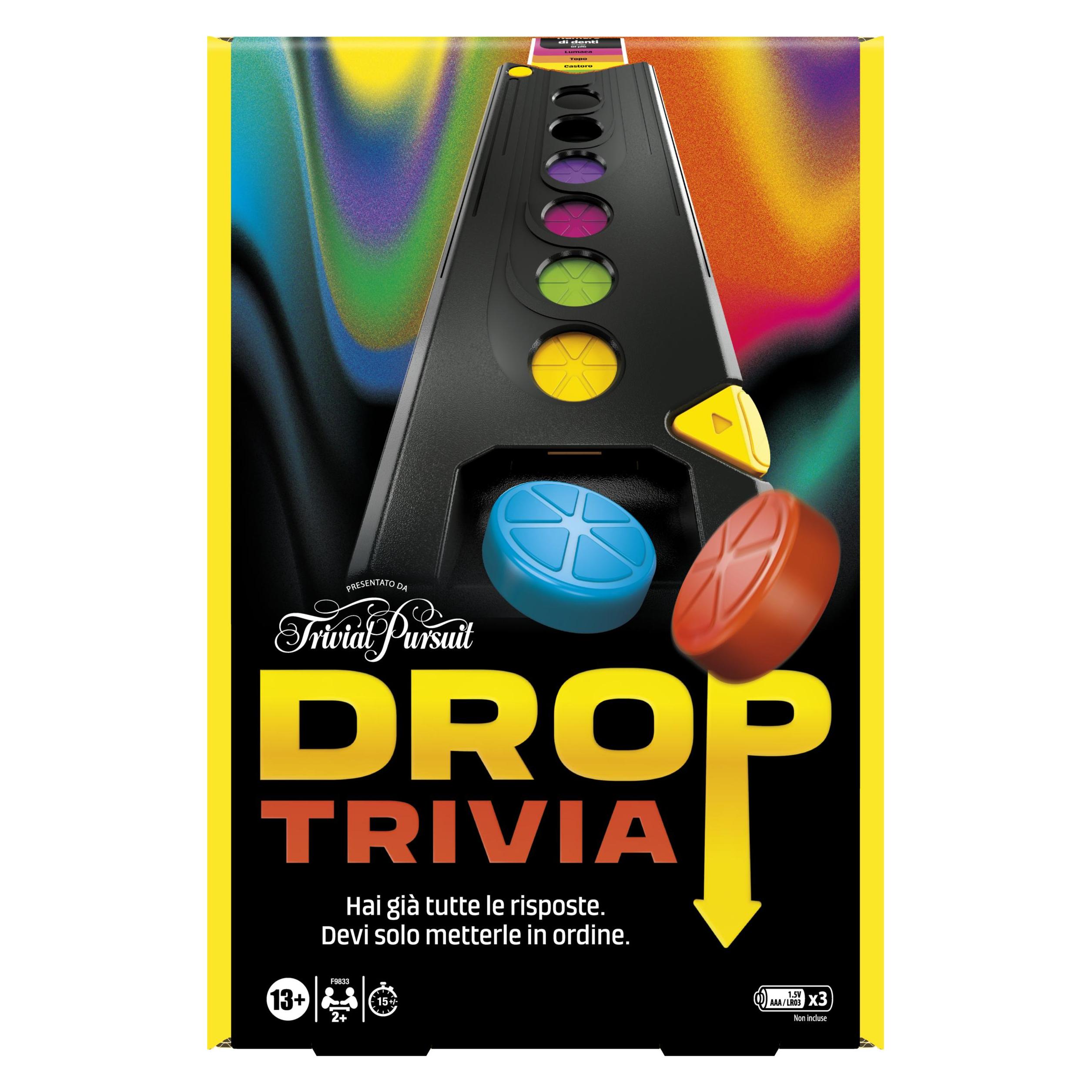 Hasbro Gaming Droppen oder Floppen, elektronisches Partyspiel von den Machern von Trivial Pursuit (Deutsch) (F9833103)