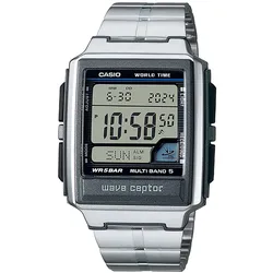 Casio WV-59RD-1AEF Collection Digital Funkarmbanduhr Schwarz/Stahlfarben