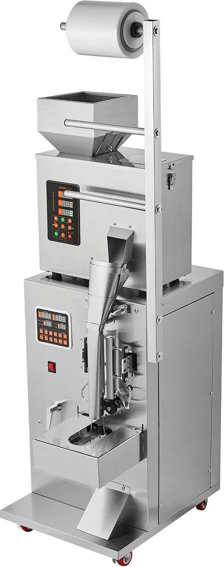 Automatische Partikelverpackungsmaschine, 0,002-0,22 lbs/1-100 g, multifunktionale Beutel-Pulver-Sachet-Wiege-Füll-Verpackungsmaschine, Pulverfüllmaschine für Tee, Samen, Getreide, Mehl, Bohnen, Glitter