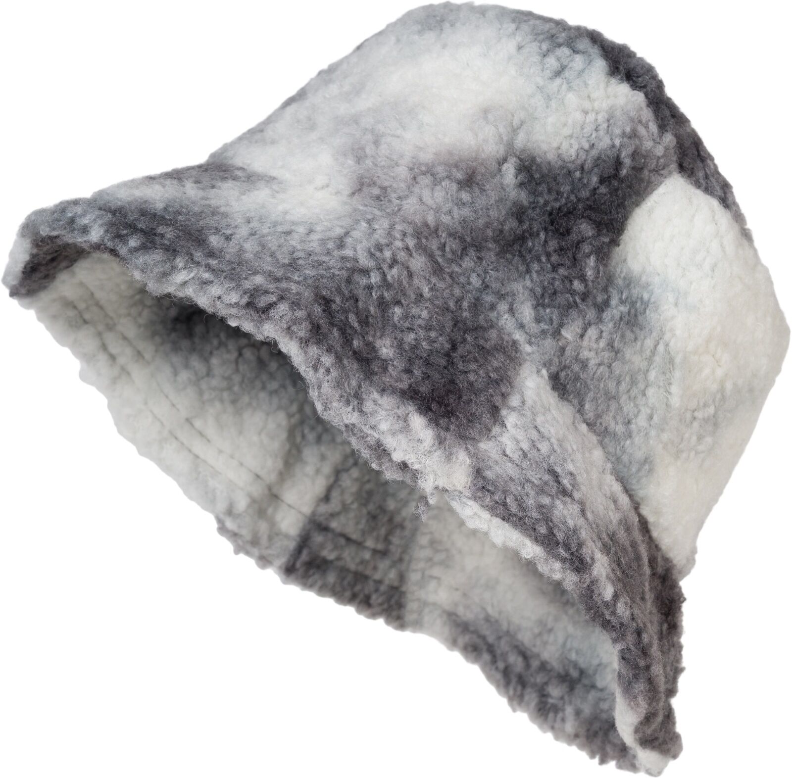 Fischerhut STYLEBREAKER "Teddyfell Fischerhut Ombré", Damen, schwarz (schwarz, weiß), Obermaterial: 100% Polyester PES., Modisch, Hüte Fischerhut
