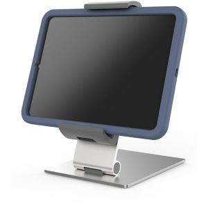 Durable Tablet-Halterung Holder Table XL, silber, für Tisch, universal, mit Standfuß und Gelenkarm