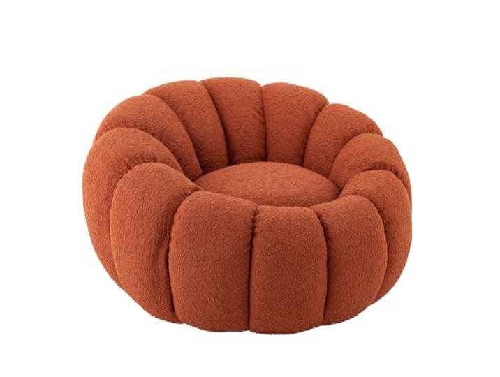 J-line Sessel Blume - Textil - rostfarben