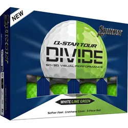 Srixon Golfbälle Q-Star Tour 6 Divide - 12er Pack, weiß/lime