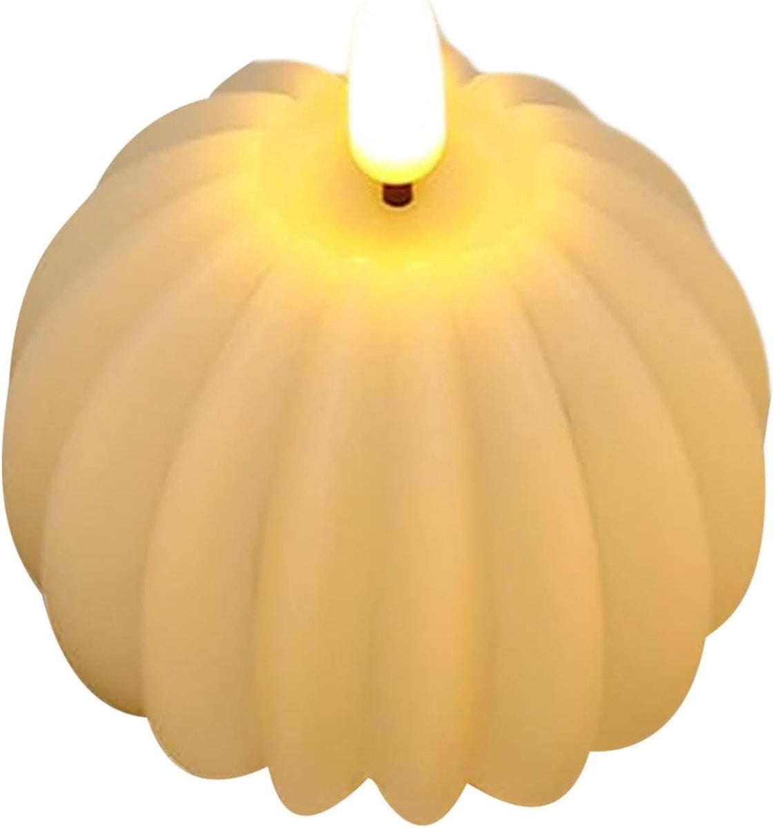 Led Pompoen Kaars - Oranje - Vlamloze Decoratie voor Halloween en Herfst