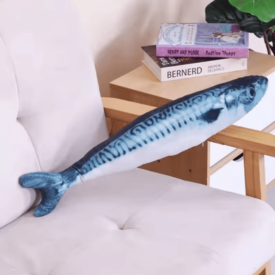 Inspire Curations RealCatch Catnip Fish Plush Toy 10 30cm