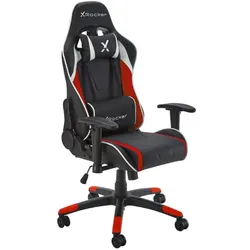 X Rocker Agility Compact eSports - Gaming-Bürodrehstuhl für Kinder & Teenager - rot/schwarz
