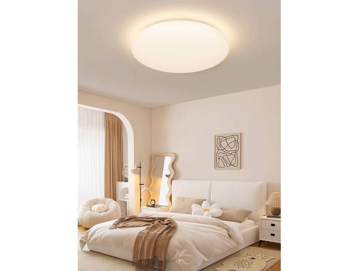 Plafonniers LED style crème pour salon, chambre, salle à manger, couloir, luminaires modernes et simples pour intérieur