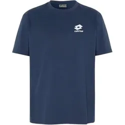LOTTO Lotto Herren T-Shirt mit dezenter Logostickerei, Größe S in Blau Blau