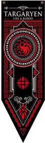 Uplift Curations Game Of Thrones Tapestry Flag Medieval Fantasy Wall Banner red Black