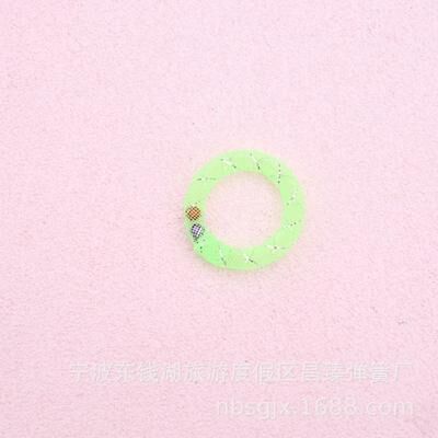 Uplift Essentials Bouncing Sweet Donut Spring Cat Toy green