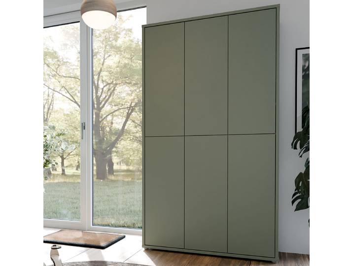 Armoire à chaussures 109cm Vert/Couleur sauge
