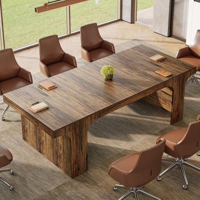 OEM Large Executive Conference Table, Office Meeting Table, Boardroom Computer Writing Desk Workstation Accent Table