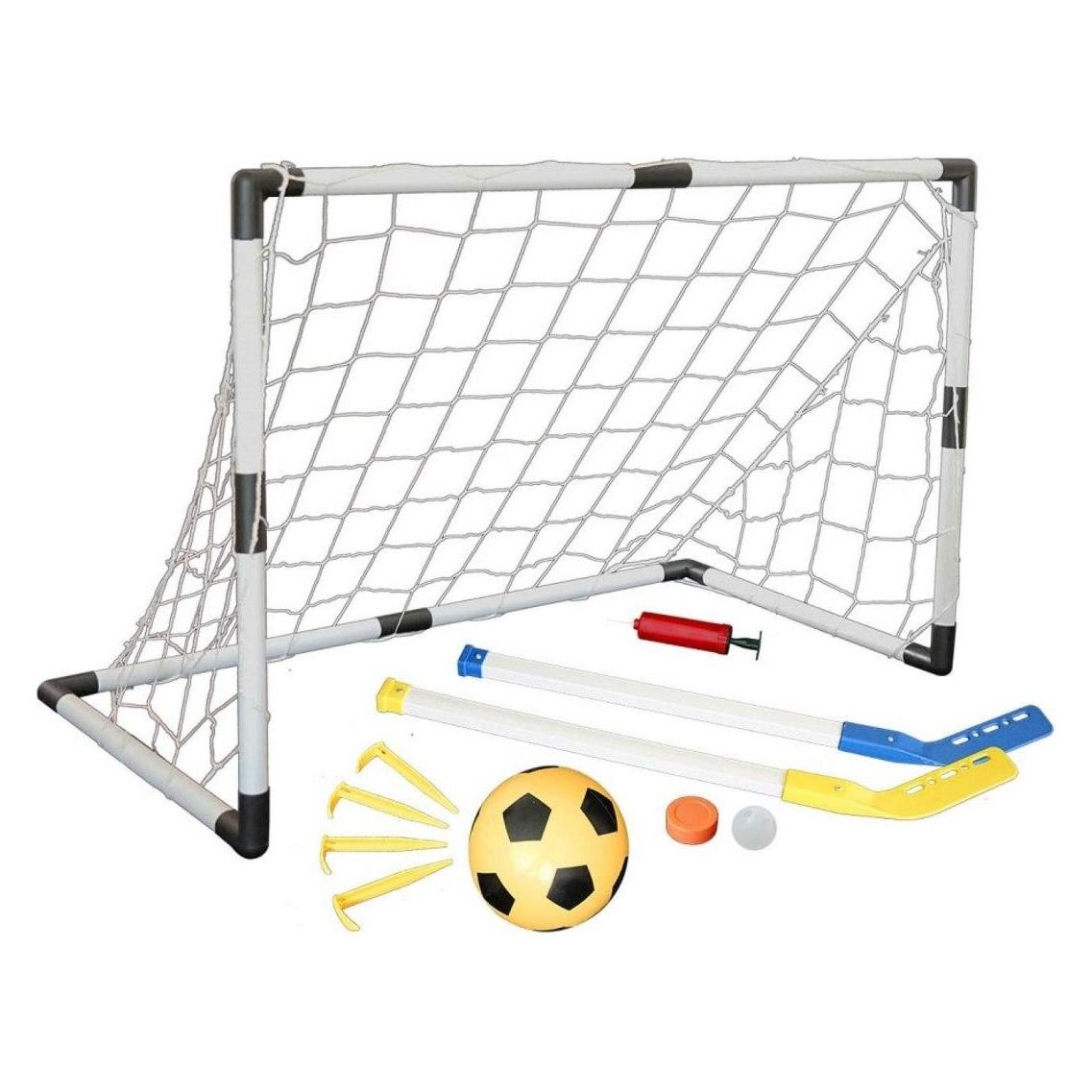 Master Tor mit Ball und Hockeyschlägern 94 x 61 x 48 cm (MASSPSO-0017)
