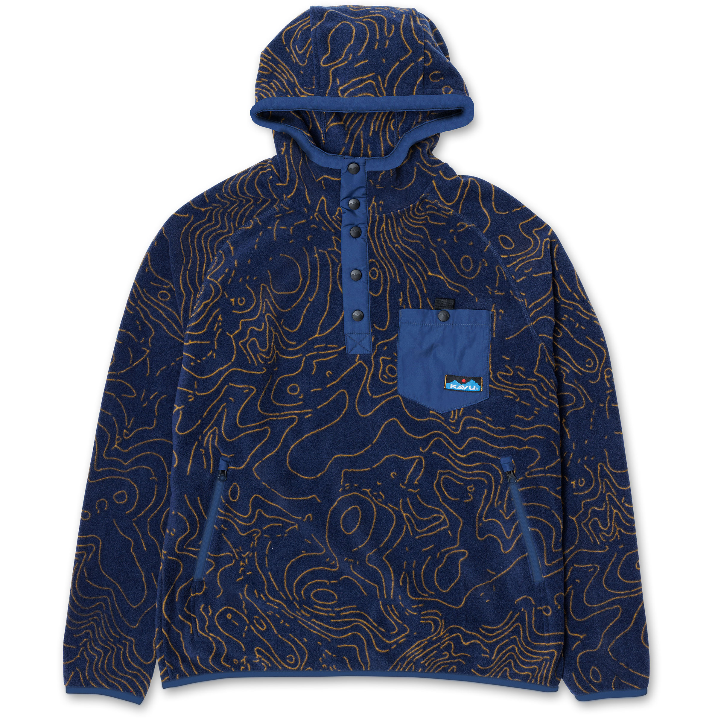 Kavu Teannaway Herren Hoodies blau Größe XL Lifestyle Schnell trocknend