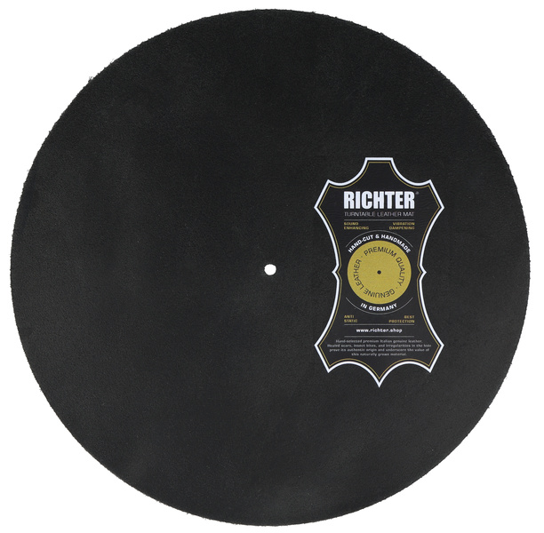 Richter 12" leather Slipmat Anthrazit antracite