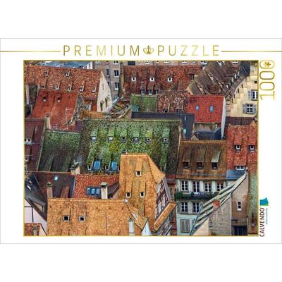 CALVENDO Puzzle Über den Dächern von Straßburg | 1000 Teile Lege-Größe 64x48cm Foto-Puzzle für glückliche Stunden