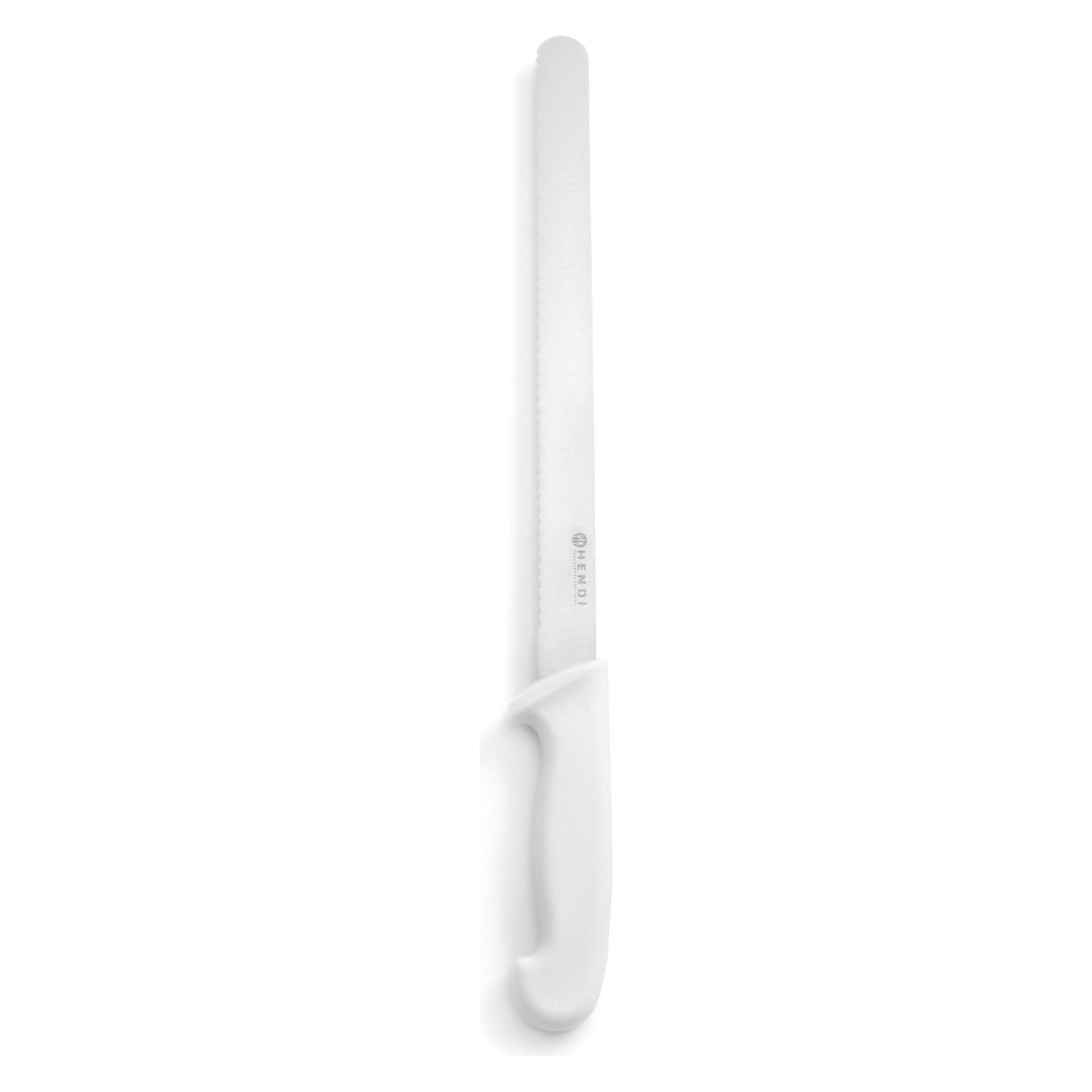 WAS Bmesser mit Wellenschliff, Kunststoffgriff,, Weiss (30 cm, 1x) (843154)
