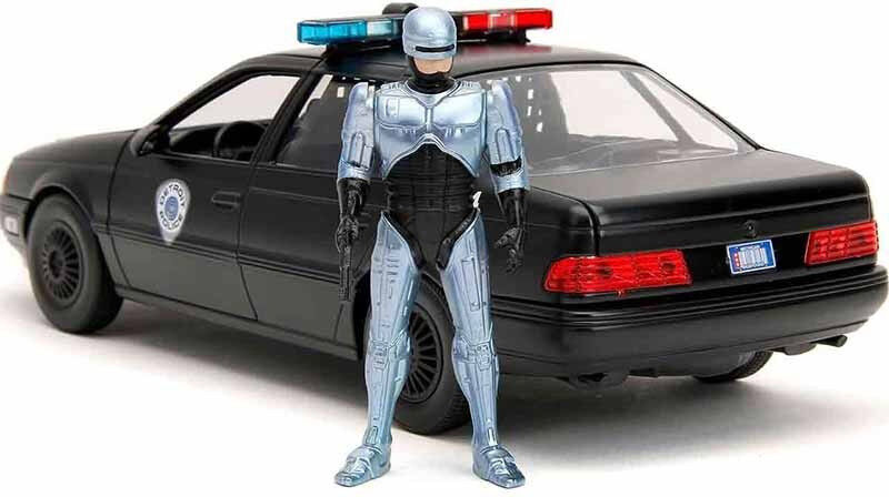 Miniature 1:24 Ford Tarus W/Robocop Hollywood Rides 1986 - Jada Toys