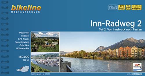 Esterbauer Verlag - Inn-Radweg / Inn-Radweg 2: Von Innsbruck nach Passau. 1:50.000, 326 km (Bikeline Radtourenbücher) - Preis vom 30.09.2026 09:01:18 h