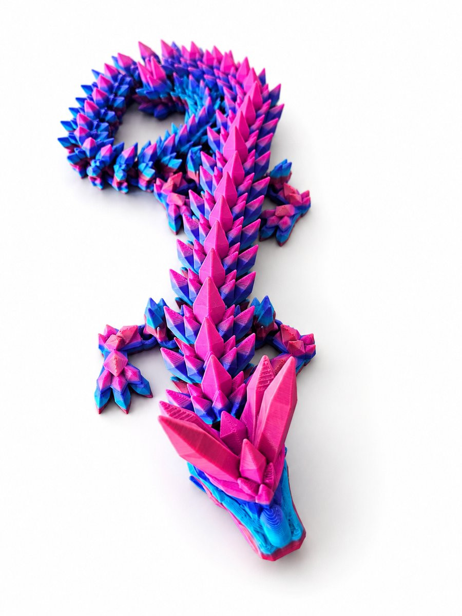 Kejsi3dprint 3D Articulated Dragon Decoratie voor volwassenen, 69 cm