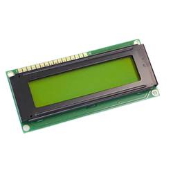 Display Elektronik LCD-Display Schwarz Gelb-Grün (B x H x T) 80 x 36 x 10.5 mm DEM16216SYH-PY-CYR DEM16216SYH-PY-CYR22