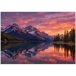 FOTOTAPETE Wald Landschaft Lila 250x175 cm