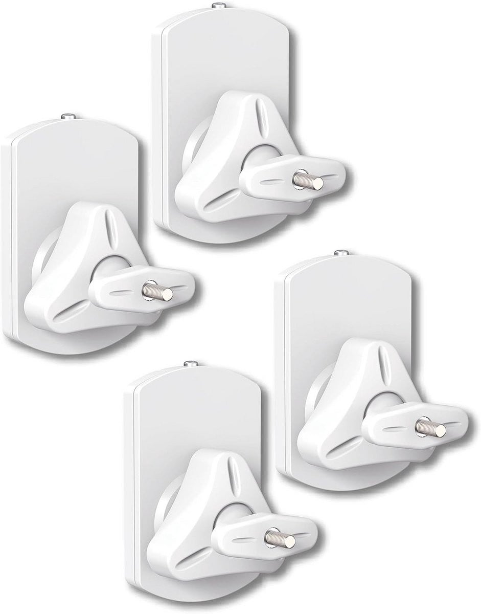 Set van 4 Universele Luidspreker Wandhouders - Wit