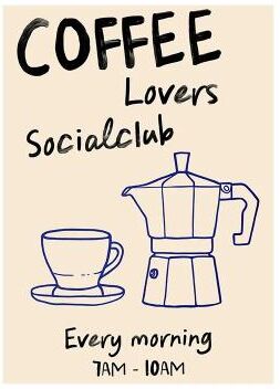 Inspired Living Coffee Diver Coffee Wall Art Canvas Print For Kitchen And Coffee Bar 5 40x60cm Unframed