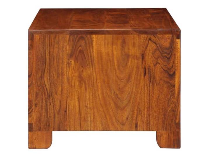 KTHLBRH Couchtisch 90 x 50 x 40 cm Massivholz Akazie Robust und stabil, großer Stauraum, leicht zu reinigende, glatte Oberfläche, bernsteinfarben
