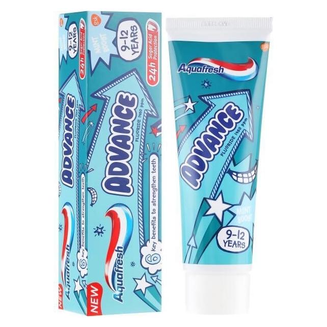 Gsk Aquafresh advance pasta do zębów dla dzieci 9-12 lat 75ml (75 ml) (61965030)