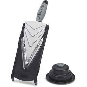 deBuyer Gemüseschneider Mandoline Kobra, Hobel mit einstellbaren Schnittstärken, Edelstahlklingen