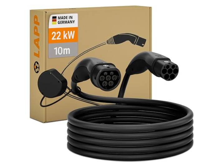 LAPP MOBILITY Ladekabel Typ 2, bis zu 22 kW, 10 m, schwarz (64691)