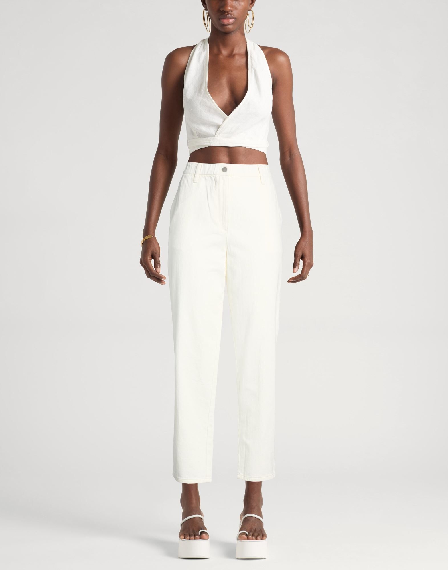 Eileen Fisher Pantalones vaqueros Mujer Marfil L Mujer
