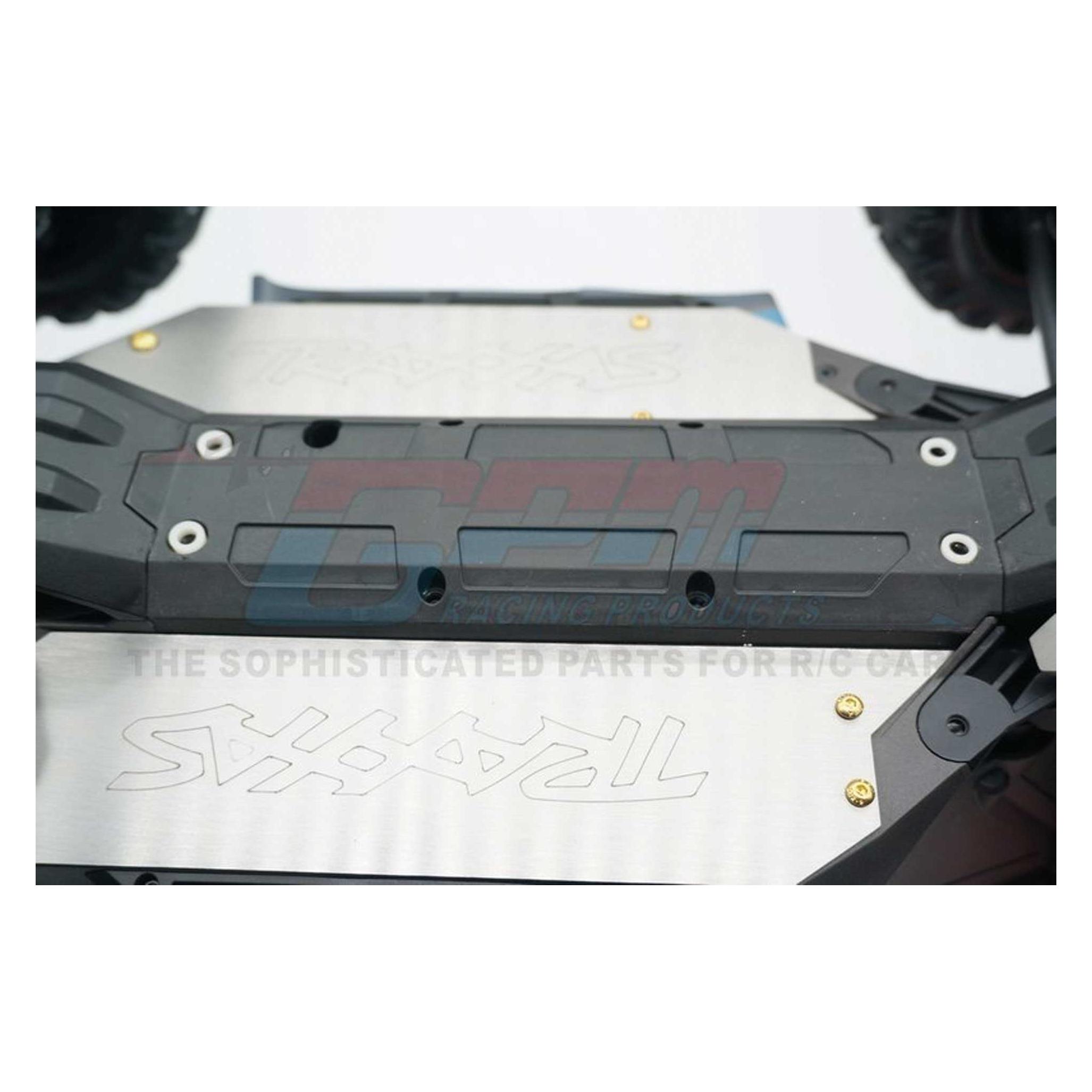 GPM Edelstahl-Chassis kpl. mit Skidplatten & Seitenschützern TRX Wide-Maxx (GPMTXMWZSP1AOC)